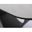 Стол обеденный SIGNAL INFINITY Ceramic Nature Cloud белый/черный 160-240/95